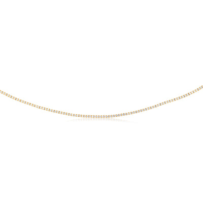 Luminesce Lab Grown 4 Carats Diamond Necklace 45cm in 9ct Yellow Gold