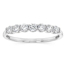 Load image into Gallery viewer, Luminesce Lab Grown 1/2 Carat Eternity Ring in Sterling Silver