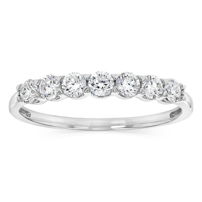 Luminesce Lab Grown 1/2 Carat Eternity Ring in Sterling Silver