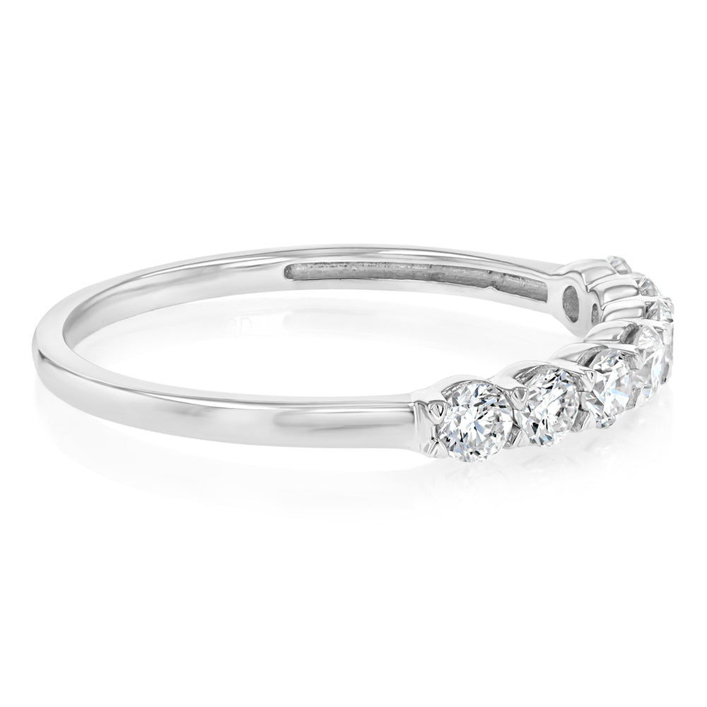 Luminesce Lab Grown 1/2 Carat Eternity Ring in Sterling Silver
