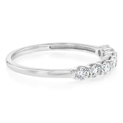 Luminesce Lab Grown 1/2 Carat Eternity Ring in Sterling Silver