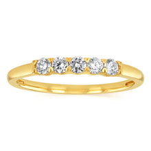 Load image into Gallery viewer, Luminesce Lab Grown 1/4 Carat Eternity Ring in 9ct Yellow Gold