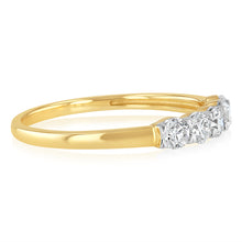 Load image into Gallery viewer, Luminesce Lab Grown 1/2 Carat Eternity Ring in 9ct Yellow Gold