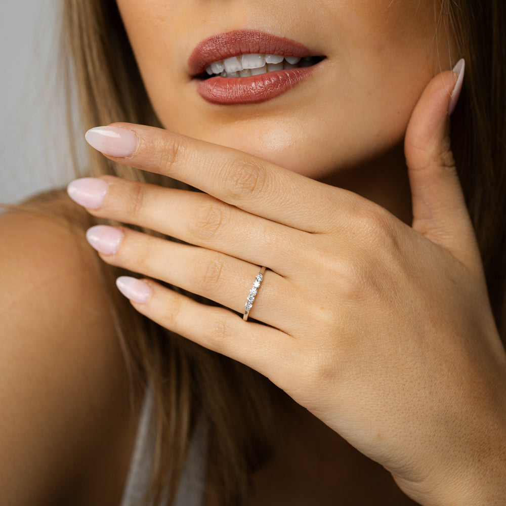 Luminesce Lab Grown 1/2 Carat Eternity Ring in Sterling Silver