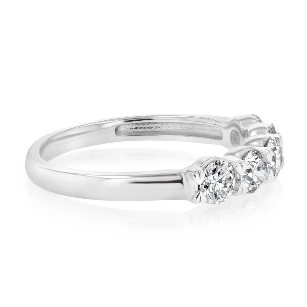 Luminesce Lab Grown 1 Carat Eternity Ring in Sterling Silver