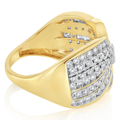 Luminesce Lab Grown 1 Carat Diamond Ring in 9ct Yellow Gold