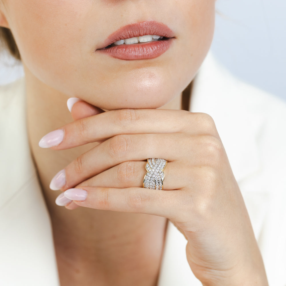 Luminesce Lab Grown 1 Carat Diamond Ring in 9ct Yellow Gold