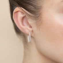 Load image into Gallery viewer, Luminesce Lab Grown1 Carat Diamond Hoop Earrings in 9ct Yellow Gold