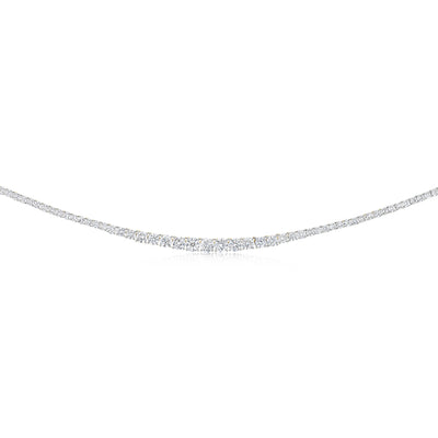 Luminesce Lab Grown 10 Carats Diamond Tennis Necklace in 9ct Yellow Gold