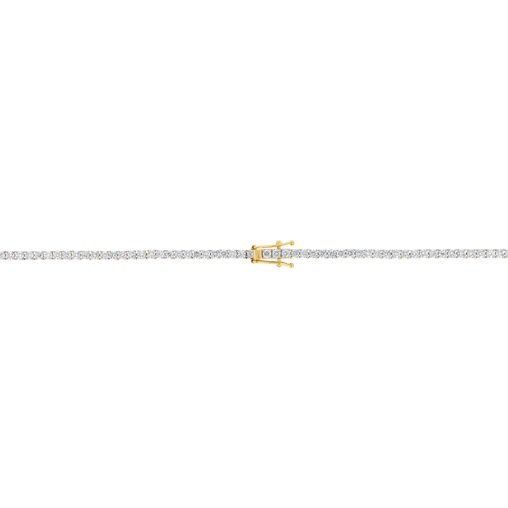 Luminesce Lab Grown 10 Carat Diamond Tennis Necklace in Sterling Silver