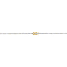 Load image into Gallery viewer, Luminesce Lab Grown 10 Carat Diamond Tennis Necklace in Sterling Silver