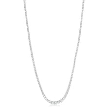 Load image into Gallery viewer, Luminesce Lab Grown 10 Carat Diamond Tennis Necklace in Sterling Silver