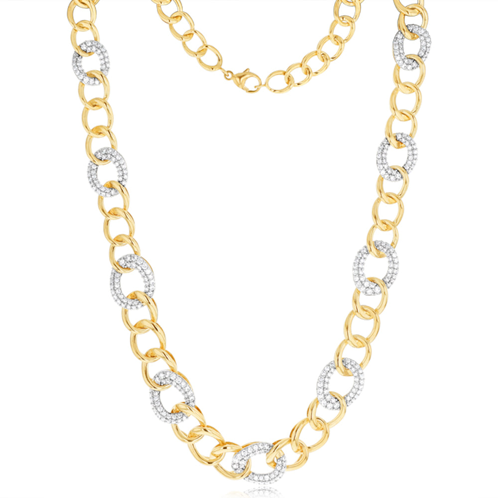 Luminesce Lab Grown 4.5 Carat Diamond Necklace in 9ct Yellow Gold