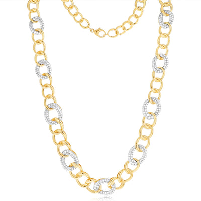 Luminesce Lab Grown 4.5 Carat Diamond Necklace in 9ct Yellow Gold