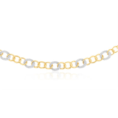 Luminesce Lab Grown 4.5 Carat Diamond Necklace in 9ct Yellow Gold