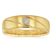 Load image into Gallery viewer, Luminesce Lab Grown Gents Ring in 9ct Yellow Gold