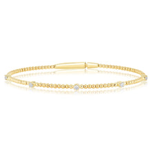 Load image into Gallery viewer, Luminesce Lab Grown 1/5 Carat Diamond Bangle in 9ct Yellow Gold
