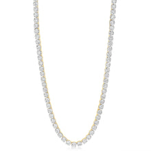 Load image into Gallery viewer, Luminesce Lab Grown 20 Carats Diamond Tennis Necklace in 9ct Yellow Gold