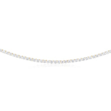 Load image into Gallery viewer, Luminesce Lab Grown 20 Carats Diamond Tennis Necklace in 9ct Yellow Gold