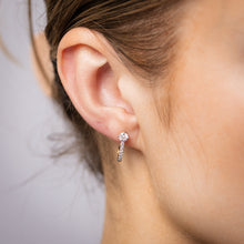 Load image into Gallery viewer, Luminesce Lab Grown 0.60 Carat Diamond Hoop Earrings in 9ct Yellow Gold