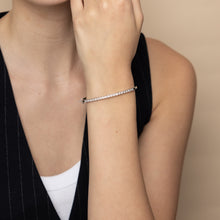 Load image into Gallery viewer, Luminesce Lab Grown 1/2 Carat Diamond Bangle in Sterling Silver