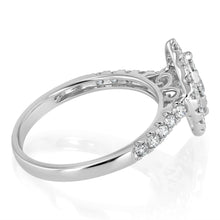 Load image into Gallery viewer, Luminesce Lab Grown 3/4 Carat Diamond Marquise Ring Shape in 9ct White Gold