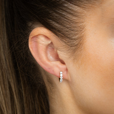 Luminesce Lab Grown 1/2 Carat Diamond Hoop Earrings in 9ct Yellow Gold