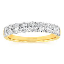 Load image into Gallery viewer, Luminesce Lab Grown 1 Carat Diamond Eternity Ring in 9ct Yellow Gold