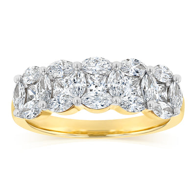 Luminesce Lab Grown 1.50 Carats Diamond Ring in 9ct Yellow Gold