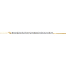 Load image into Gallery viewer, Luminesce Lab Grown 1 Carat Diamond Bolo Bracelet in Gold Plated SterlingSilver