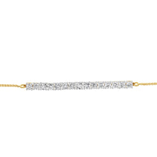 Load image into Gallery viewer, Luminesce Lab Grown 3 Carat Diamond Bolo Bracelet in Gold Plated Sterling Silver