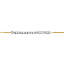 Load image into Gallery viewer, Luminesce Lab Grown 4 Carat Diamond Bolo Bracelet in Gold Plated Sterling Silver