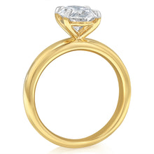 Load image into Gallery viewer, Luminesce Lab Grown 2 Carat Diamond Solitaire Ring in Gold Plated Sterling Silver