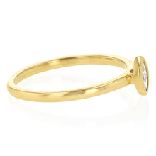 Load image into Gallery viewer, Luminesce Lab Grown Marquise Cut Bezel Solitaire Diamond Ring in 9ct Yellow Gold