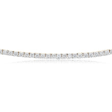 Load image into Gallery viewer, Luminesce Lab Grown 6 Carat Diamond 40cm Tennis Necklace in 9ct Yellow Gold