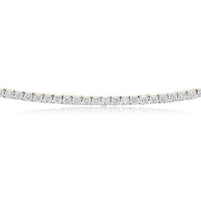 Luminesce Lab Grown 6 Carat Diamond 40cm Tennis Necklace in 9ct Yellow Gold