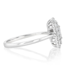 Load image into Gallery viewer, 0.73 Carat Luminesce Lab Grown Diamond Emerald Ring in 9ct White Gold