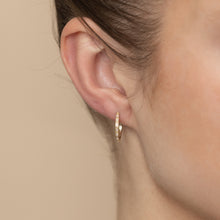Load image into Gallery viewer, Luminesce Lab Grown Diamond Hoop Earring in 9ct Yellow Gold