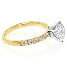 Load image into Gallery viewer, Luminesce Lab Grown 2.30 Carat Diamond Solitaire Ring in 9ct Yellow Gold