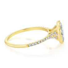 Load image into Gallery viewer, Luminesce Lab Grown 2.23 Carat Diamond Solitaire Bezel Ring in 9ct Yellow Gold