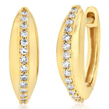 Load image into Gallery viewer, Luminesce Lab Grown 1/6 Carat Diamond Hoop Earring in Gold Plated Sterling Silver