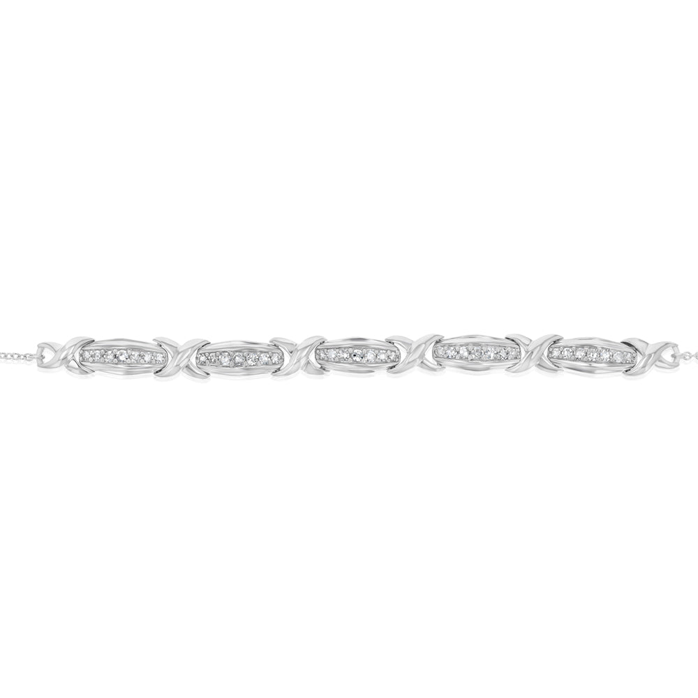 Luminesce Lab Grown 1/4 Carat Diamond Bracelet in Sterling Silver