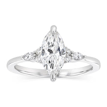 Load image into Gallery viewer, Luminesce Lab Grown 1.10 Carat Diamond Marquise Ring in 9ct White Gold