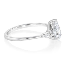 Load image into Gallery viewer, Luminesce Lab Grown 1.10 Carat Diamond Pear Ring in 9ct White Gold