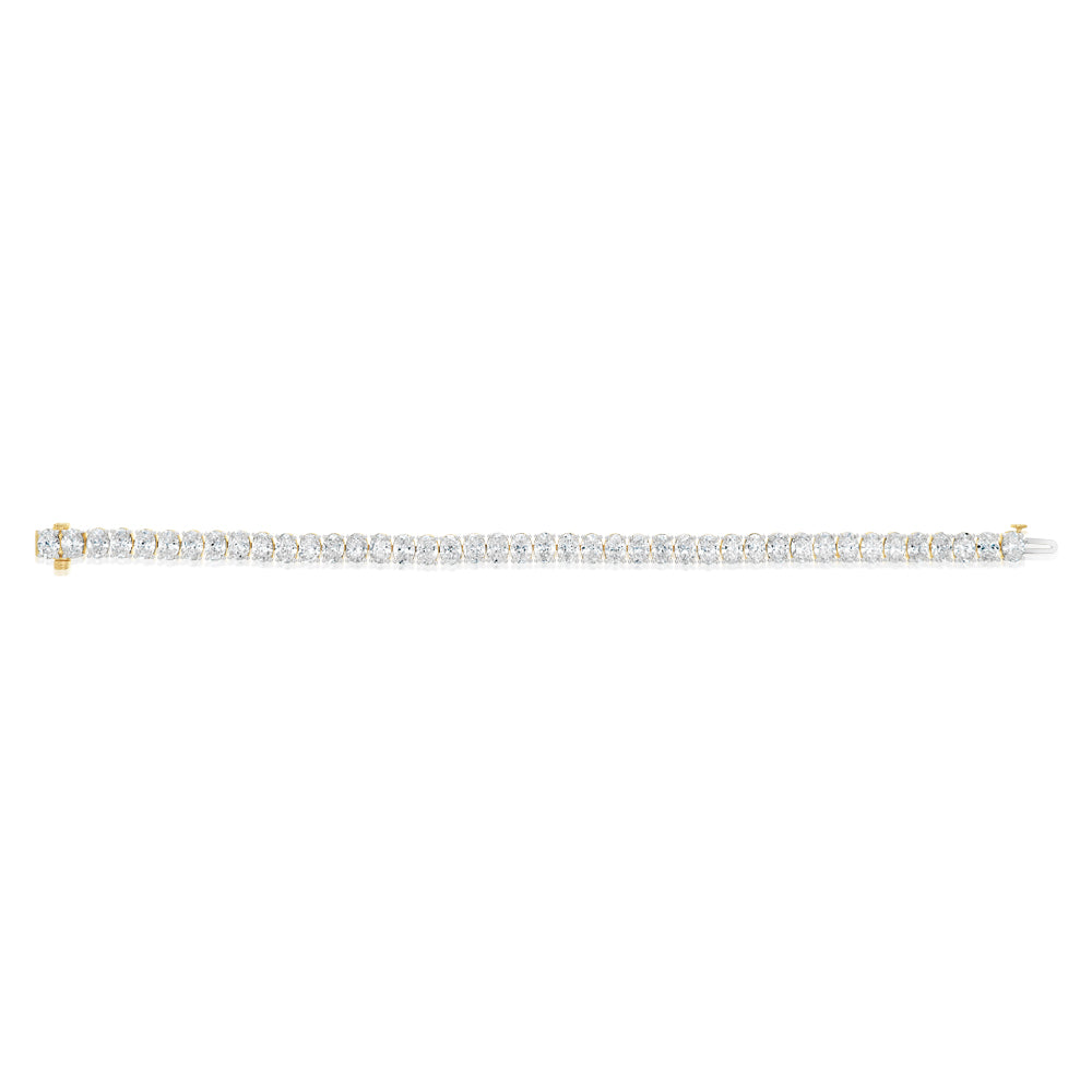 Luminesce Lab Grown 14 Carats Diamond Tennis Bracelet in 9ct Yellow Gold