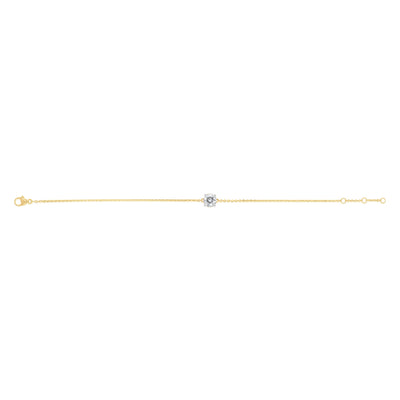 Luminesce Lab Grown 1 Carat Diamond Adjustable Bracelet in 9ct Yellow Gold