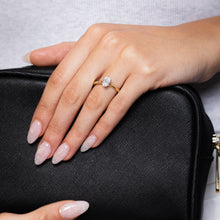 Load image into Gallery viewer, Luminesce Lab Grown 1 Carat Diamond Oval Solitaire Ring in 9ct Yellow Gold