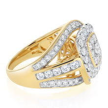 Load image into Gallery viewer, Luminesce Lab Grown 2 Carat Diamond Ring in 9ct Yellow Gold