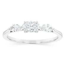 Load image into Gallery viewer, Luminesce Lab Grown 0.82 Carat Diamond Ring in 9ct White Gold