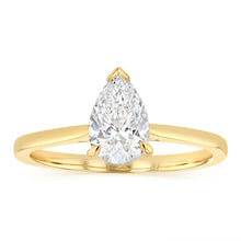 Load image into Gallery viewer, Luminesce Lab Grown 1 Carat Diamond Pear Ring in 9ct Yellow Gold